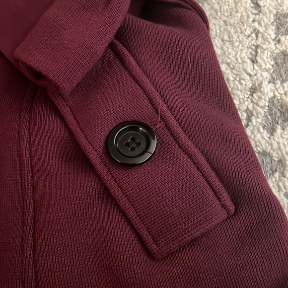 INC International Concepts knit jacket, maroon, size L GUC! - Picture 4 of 6